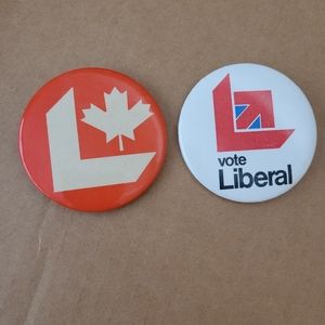 Vintage Liberal Party of Canada Buttons